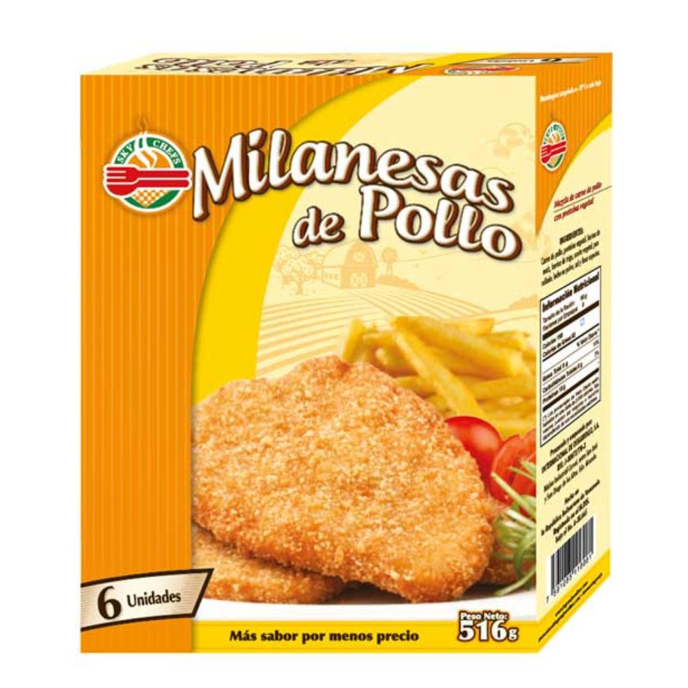 La Granja Milanesas De Pollo 6 Und 516gr