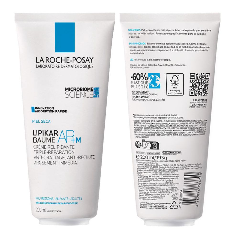 La Roche-Posay Lipikar Baume AP+m Balsamo De Triple Accion Reparadora Eco Conscious Tube 200ml