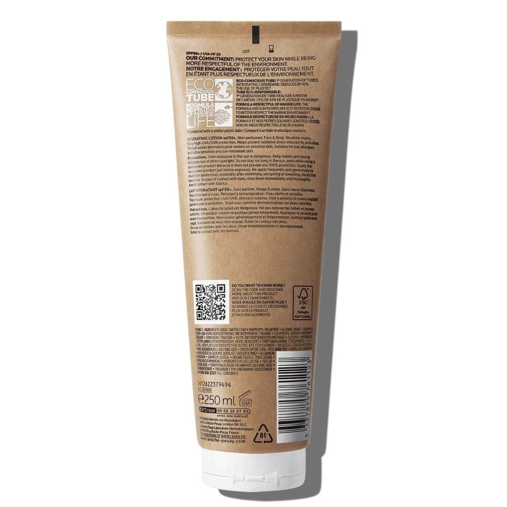La Roche-Posay Anthelios 50 FPS Hydratisierende Lotion Eco Conscious Tube 250ml