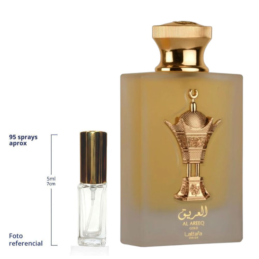 Lattafa Al Areeq Gold Decant Travel Size Eau De Parfum Unisex