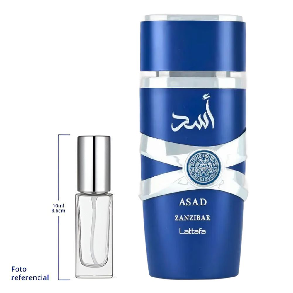 Lattafa Asad Zanzibar Decant Travel Size Eau De Parfum For Men