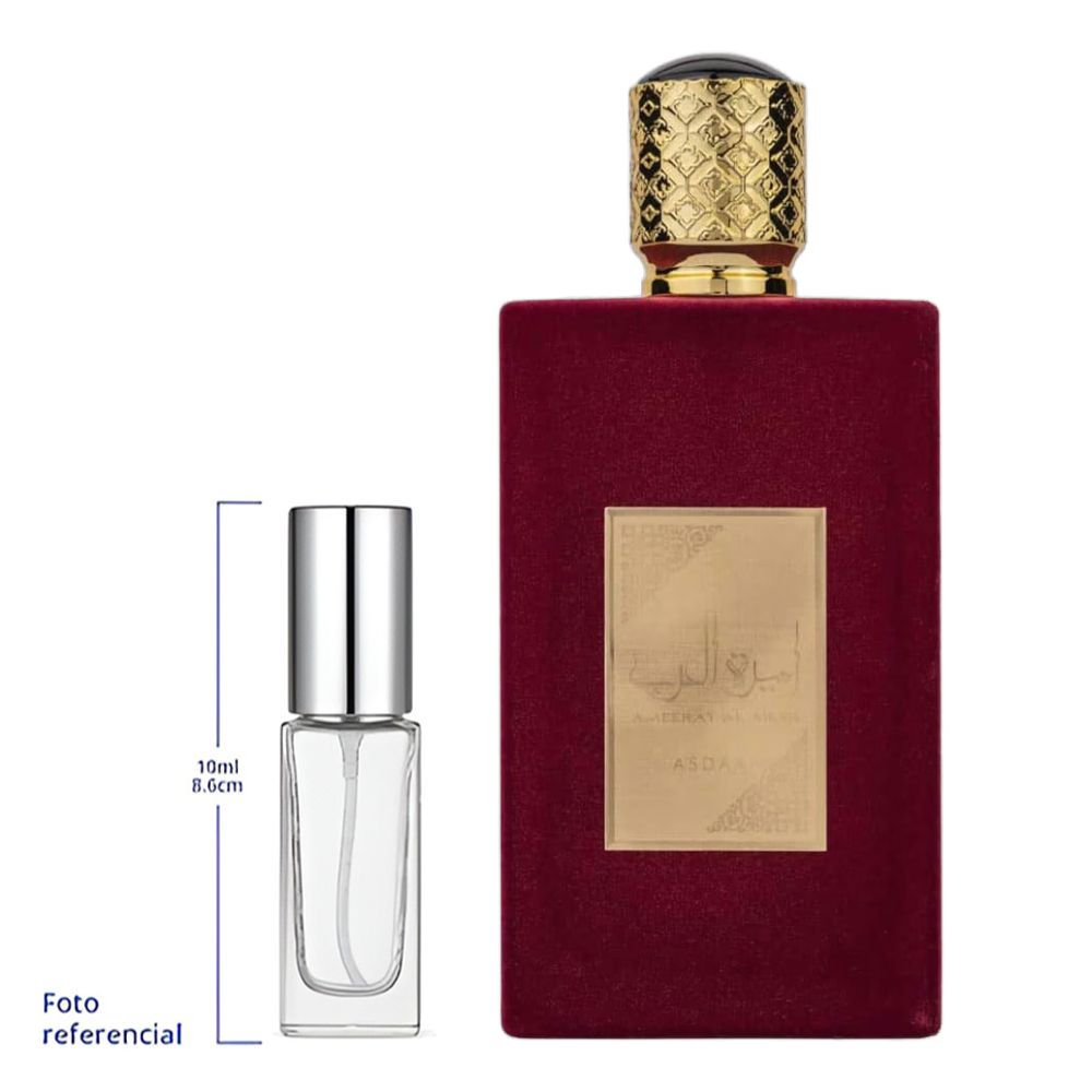 Lattafa Asdaaf Ameerat Al Arab Decant Travel Size Eau De Parfum For Woman