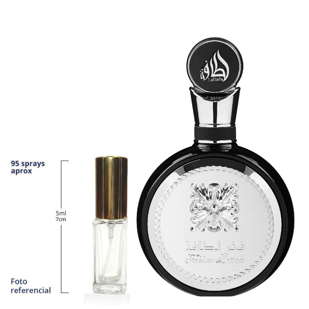 Lattafa Fakhar Silver Decant Travel Size Eau De Parfum For Men