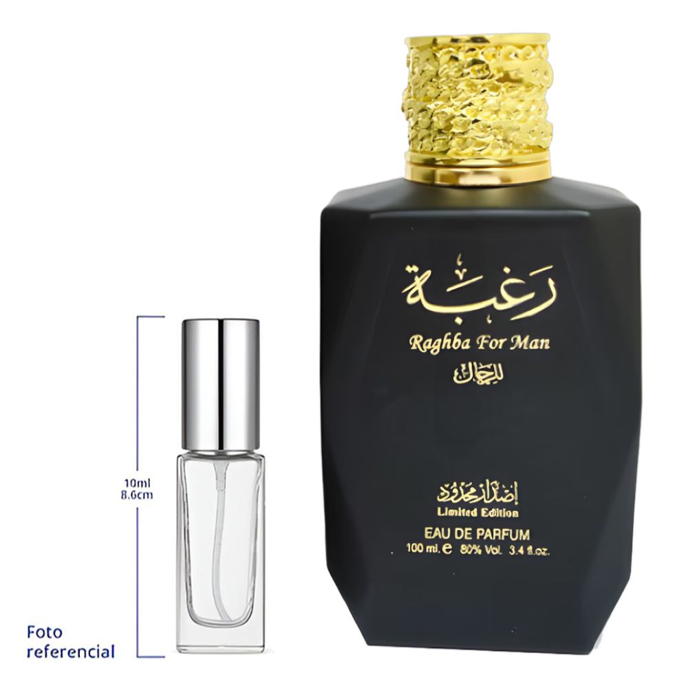 Lattafa Raghba Decant Travel Size Eau De Parfum For Men