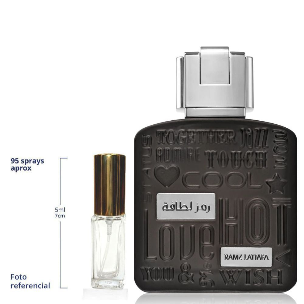 Lattafa Ramz Silver Decant Travel Size Eau De Parfum Unisex