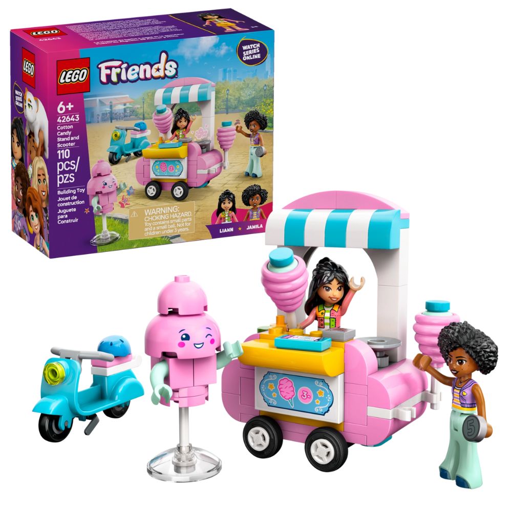 Lego Friends Cotton Candy Stand Scooter 110 Pzs 6+