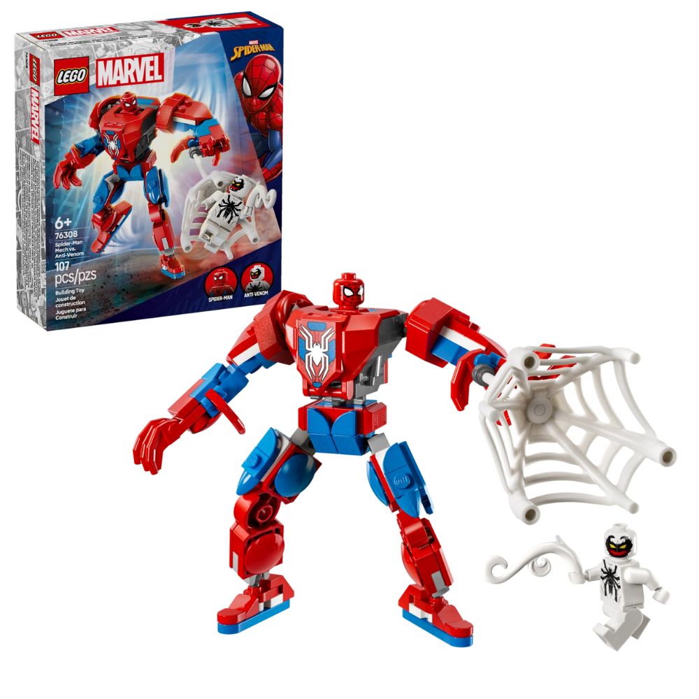 Lego Marvel Spider-Man Mech Vs. Anti-Venom 107 Pzs 6+