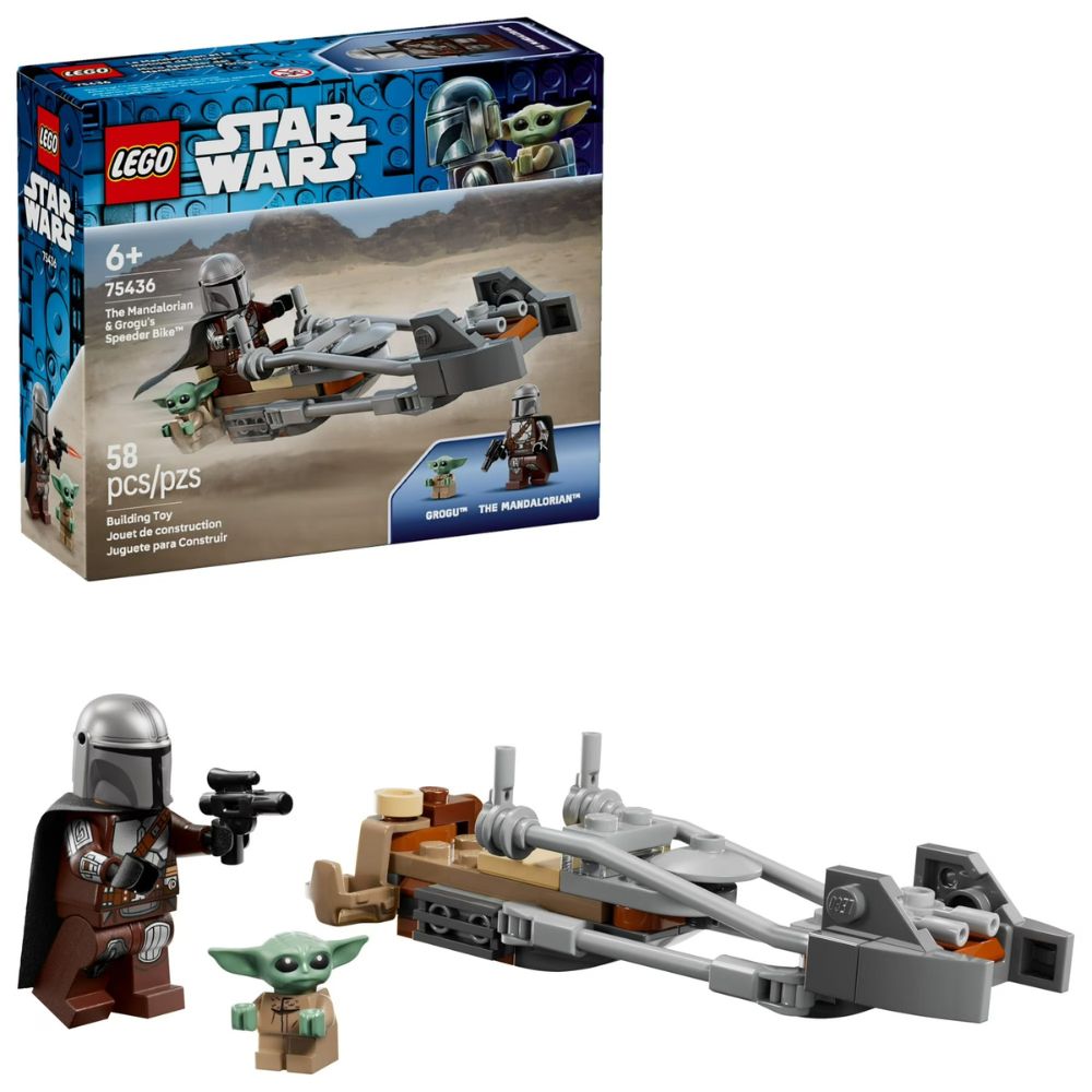Lego Star Wars The Mandalorian & Grogu's Speeder Bike 58 Pzs 6+