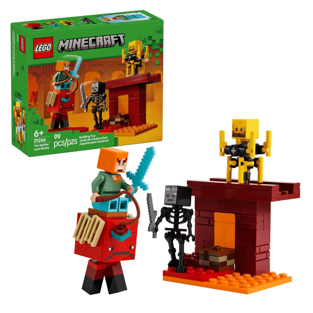 Lego The Nether Lava Battle 99 Pzs 6+
