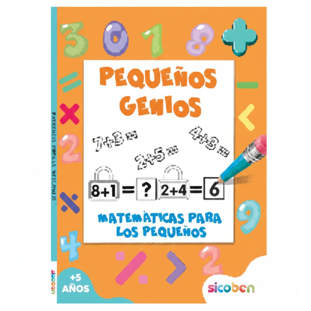 Libro De Pequeños Genios Matemáticas Para Los Pequeños 5+