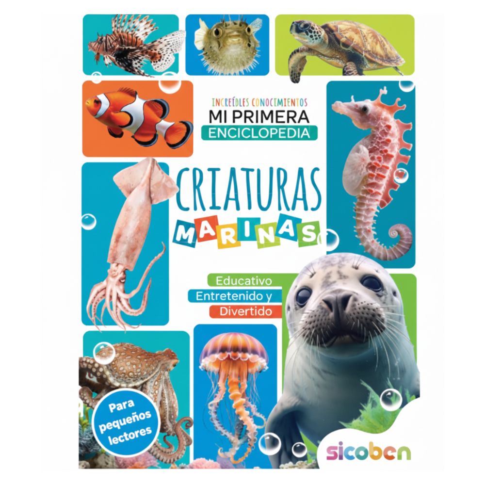 Libros Para Niños Increíbles Conocimientos Criaturas Marinas