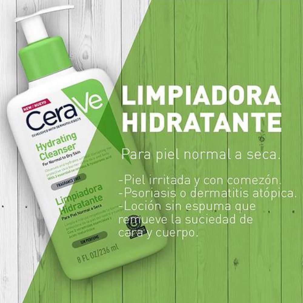 Limpiador Facial Cerave Hydrating Cleanser 236 ml