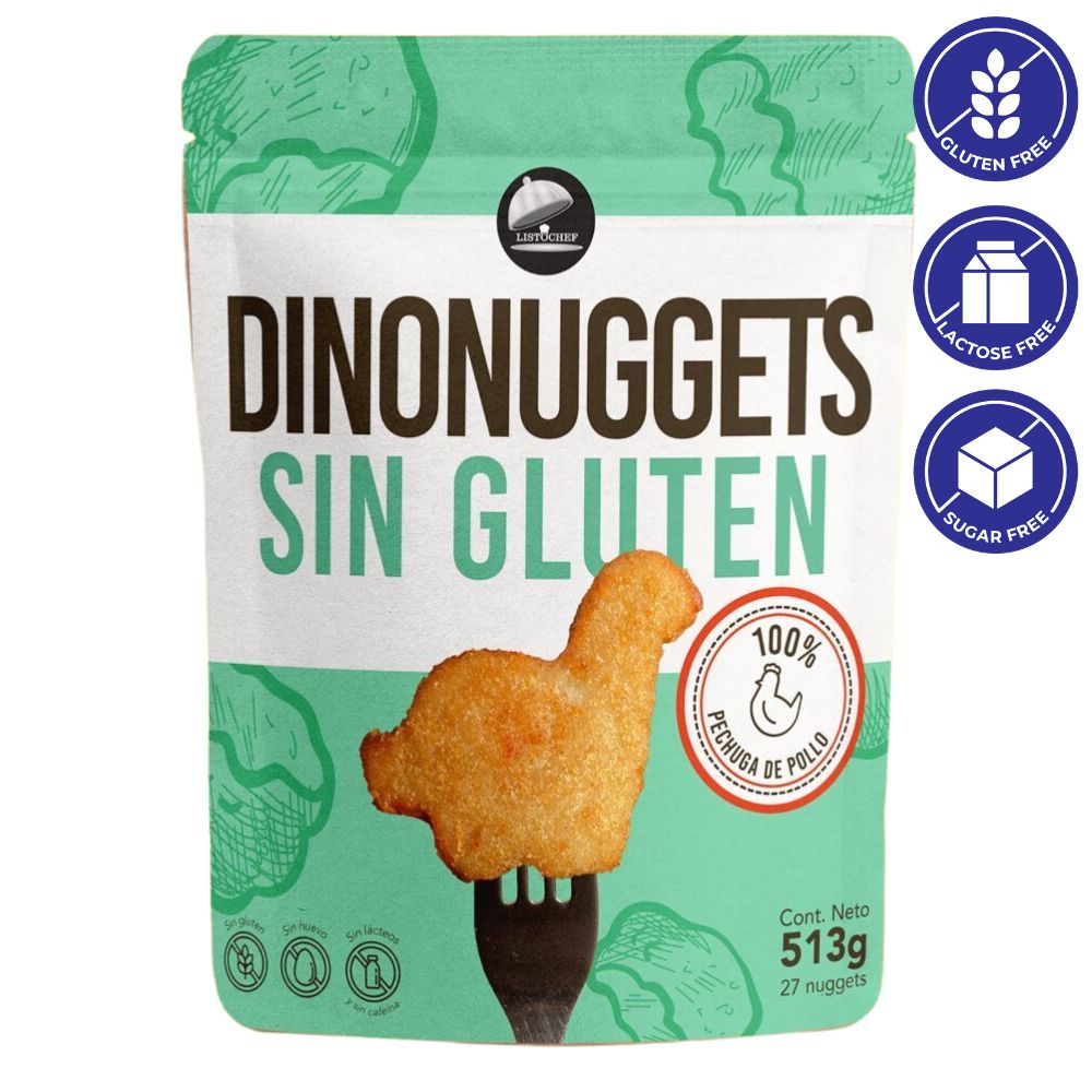 Listochef Dino Nuggets Sin Gluten 513gr