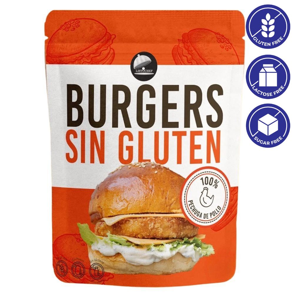 Listochef Burgers Sin Gluten 636gr