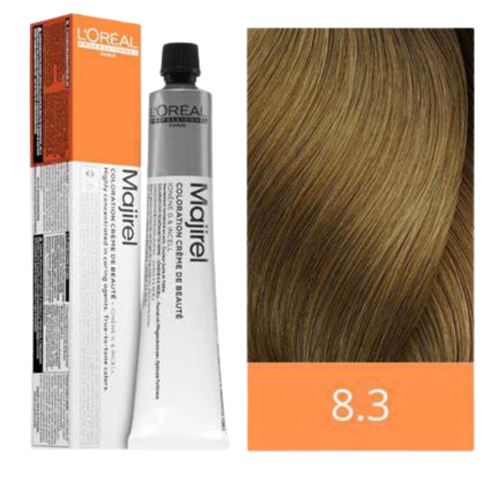 Tinte Loreal Majirel 8.3 Rubio Claro Dorado 50ml