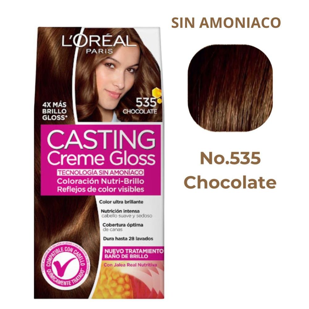 L'oreal Tinte Casting Creme Gloss 535 Chocolate Sin Amoniaco