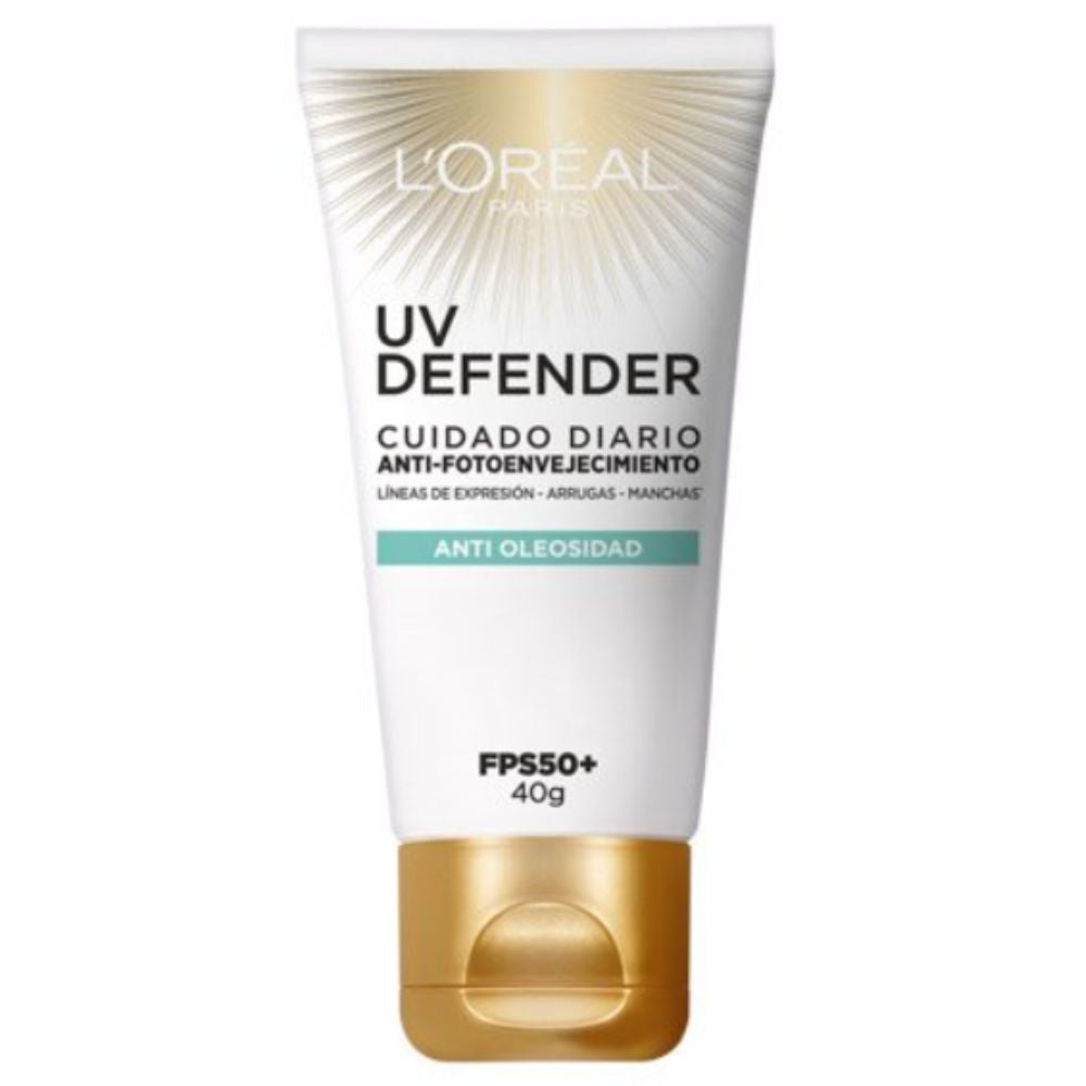 Loreal UV Defender Cuidado Diario Anti-FotoEnvejecimiento FPS 50+ Anti-Brillo 40g
