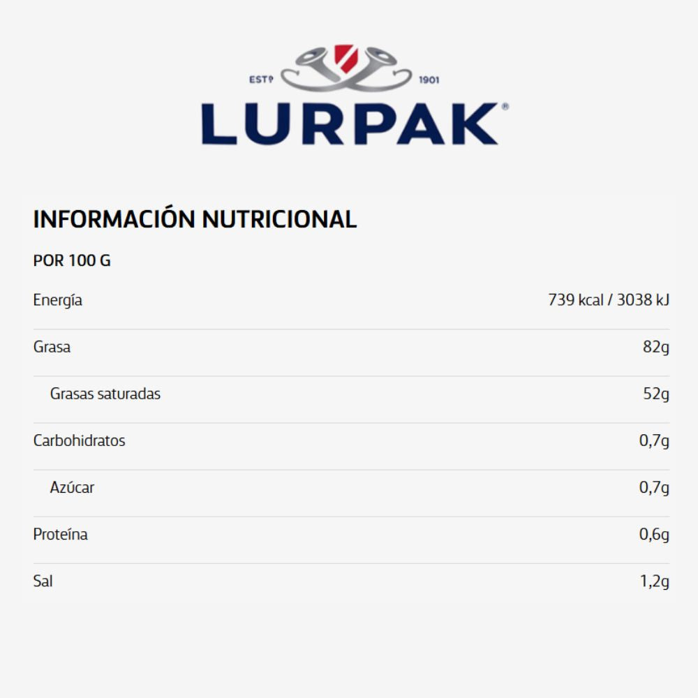 Lurpak Mantequilla Con Sal Barra 200 gr