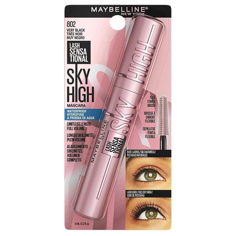 Maybelline Lash Sensational Sky High Waterproof Mascara #802 Very Black 7.2ml