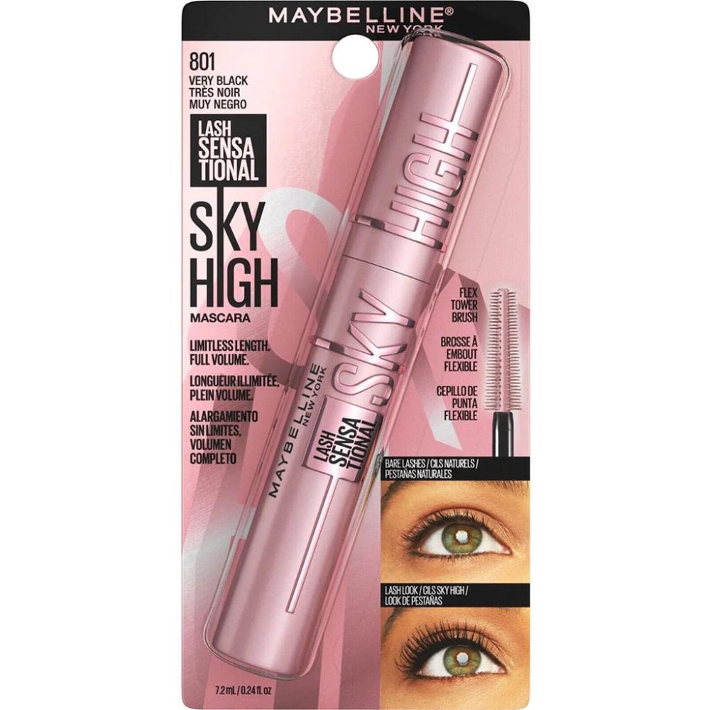 Maybelline Lash Sensational Sky High Washable Mascara #801 Very Black 7.2ml