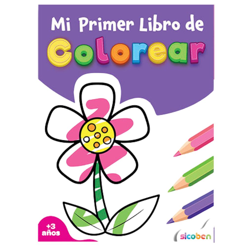 Mi Primer Libro Colorear IV 24 pag + Stickers