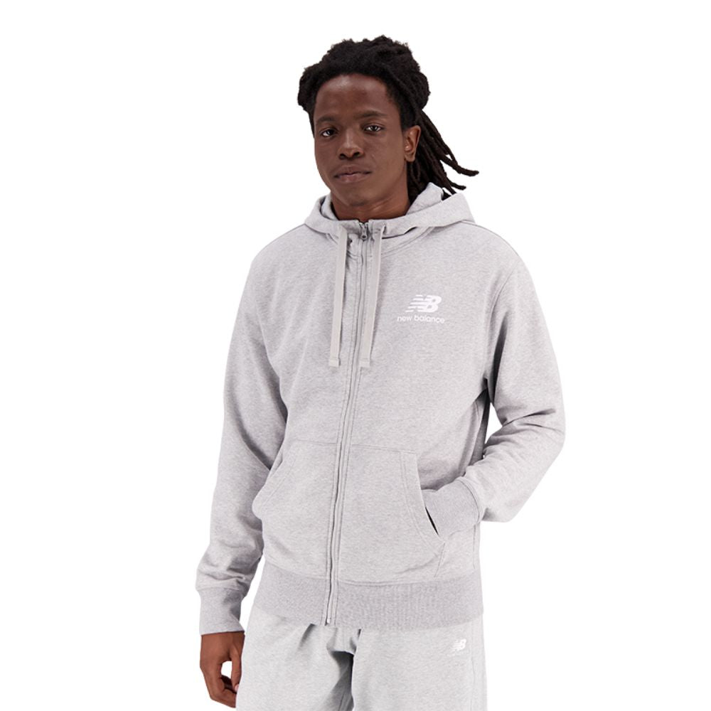 New Balance Chaqueta Essentials Stacked Logo French Terry Para Caballero