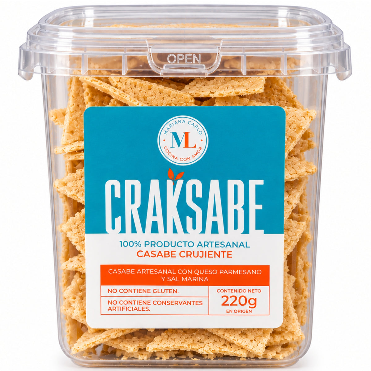 Casabe Crujiente 220gr by Mariana Lazo