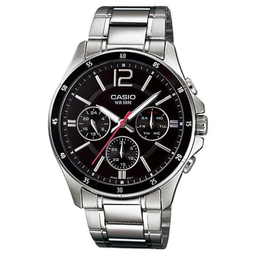 Casio Reloj Casual Correa De Acero Inoxidable Para Caballero Silver