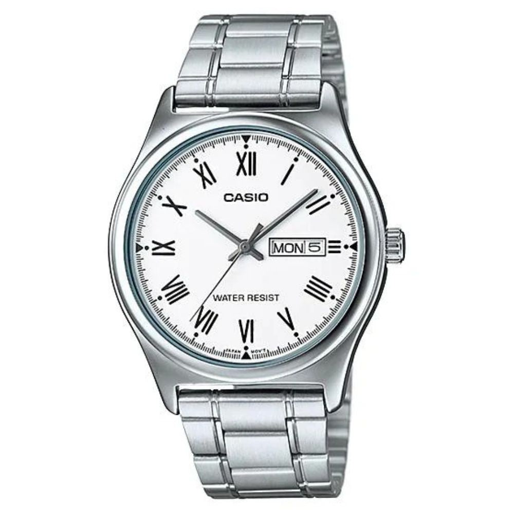 Casio Reloj Casual Correa De Acero Inoxidable Para Caballero Silver