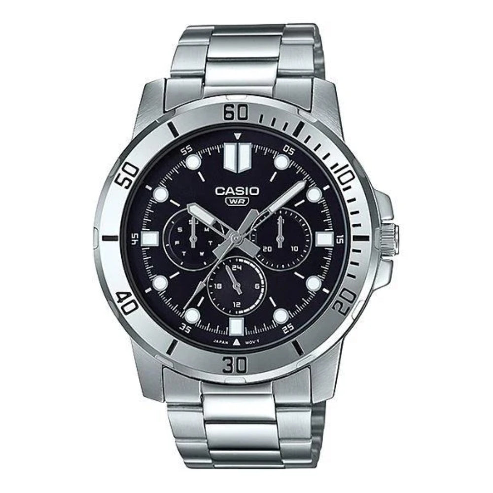Casio Reloj Casual Correa de Acero Inoxidable para Caballeros