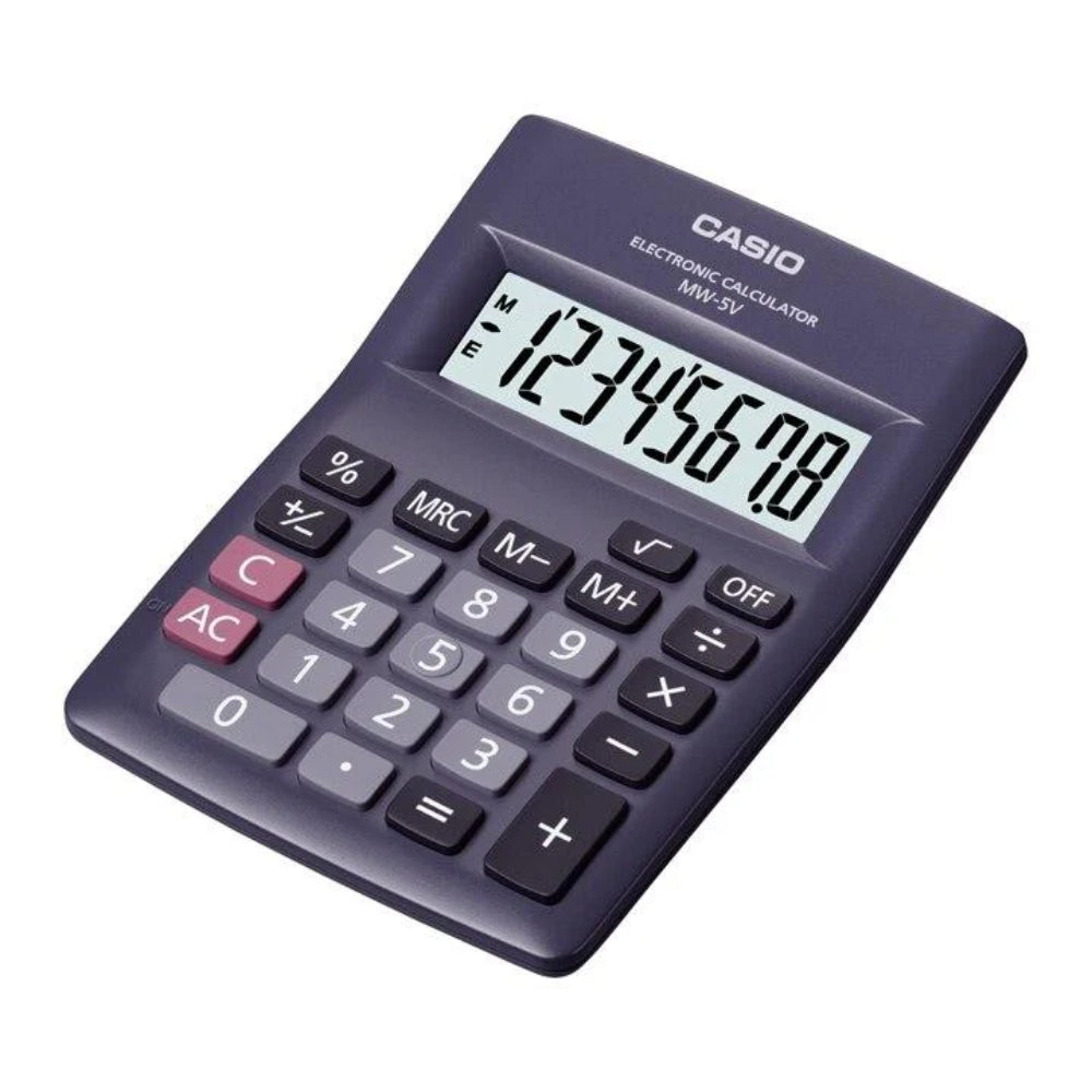 Casio Calculadora De Mini Escritorio MW-5V-BK