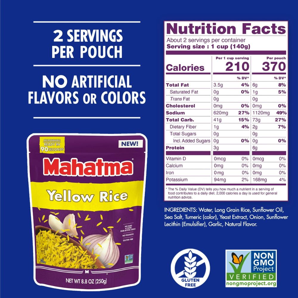 Mahatma Arroz Amarillo 250 gr