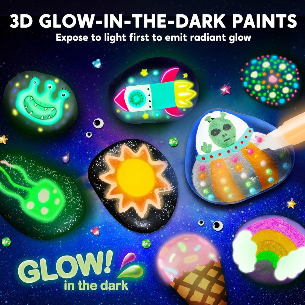 Klever Kits Glow In The Dark Rock Painting 6+