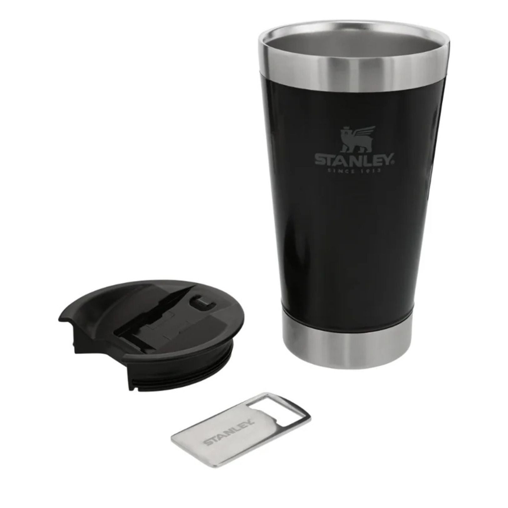 Stanley Vaso Cervecero Con Destapador Beer Pint Color Matte Black 16oz