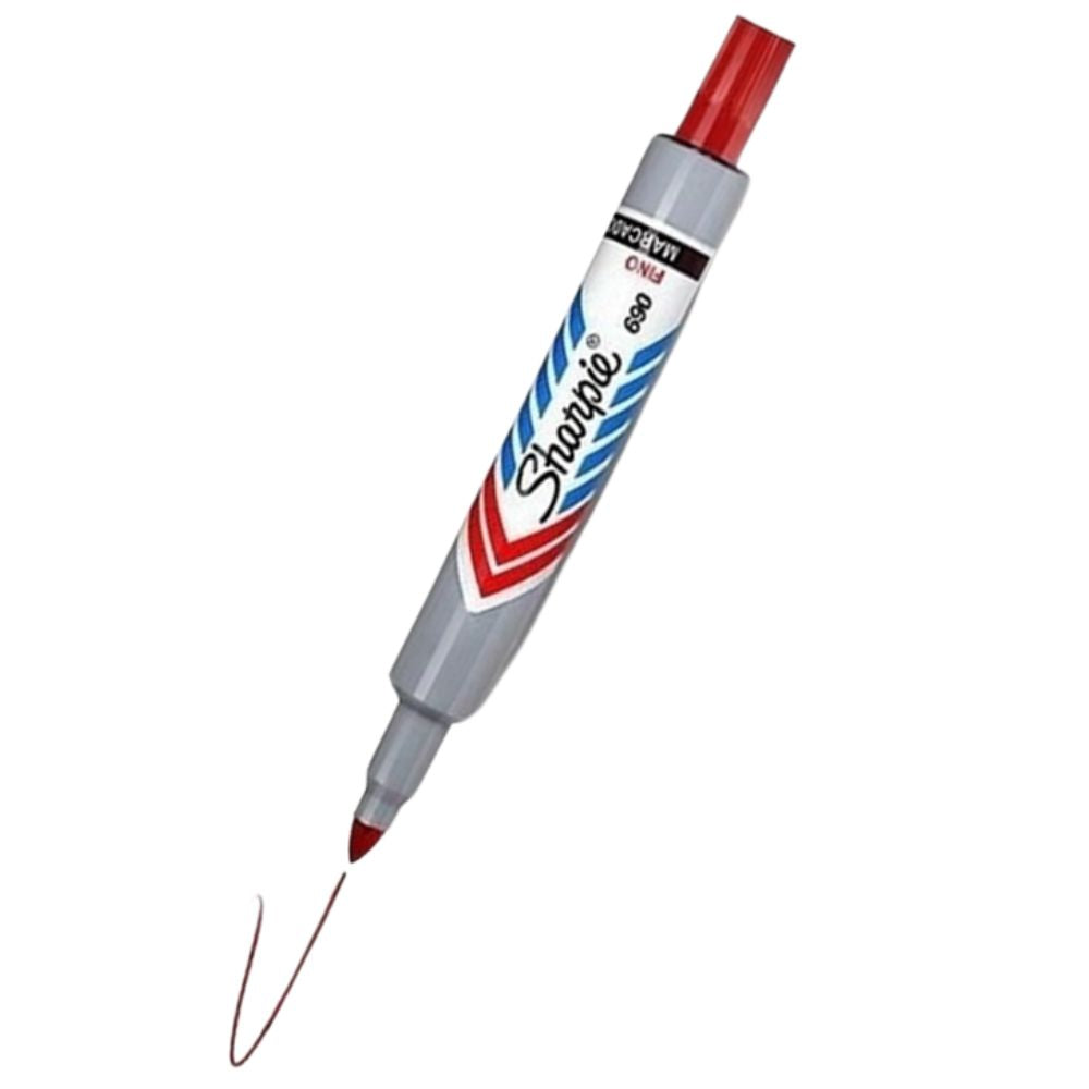 Sharpie Marcador Permanente 690 Rojo Punta Fina 1und