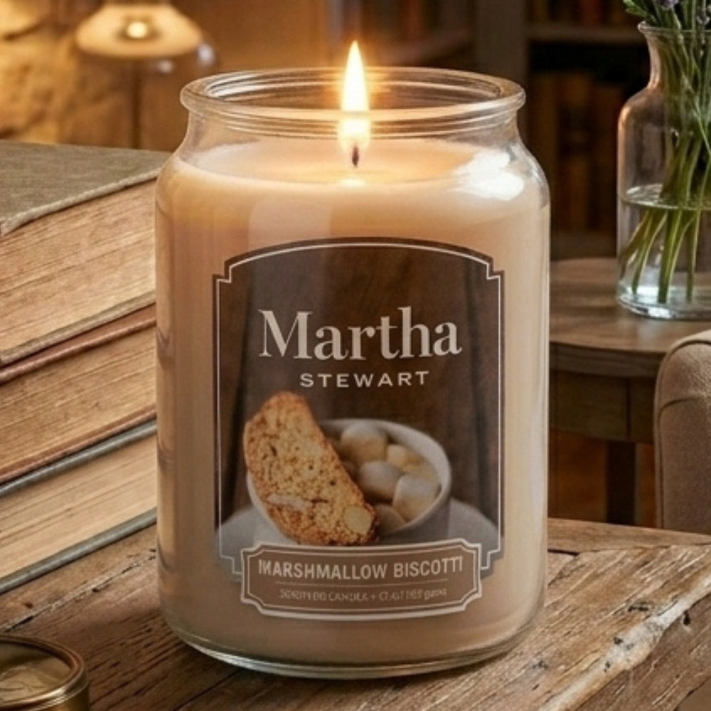 Martha Stewart Scented Candle Marshmallow Biscotti 595gr