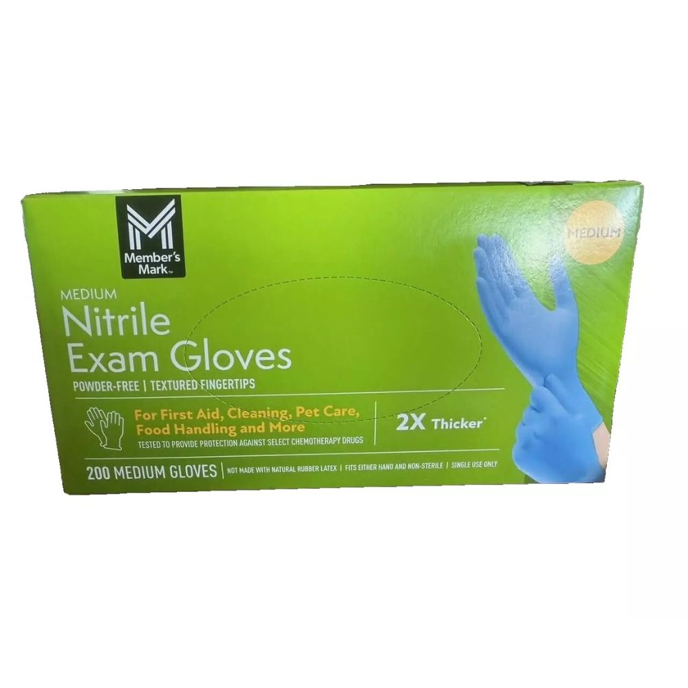 Member's Mark Nitrile Exam Gloves Medium 200 Und