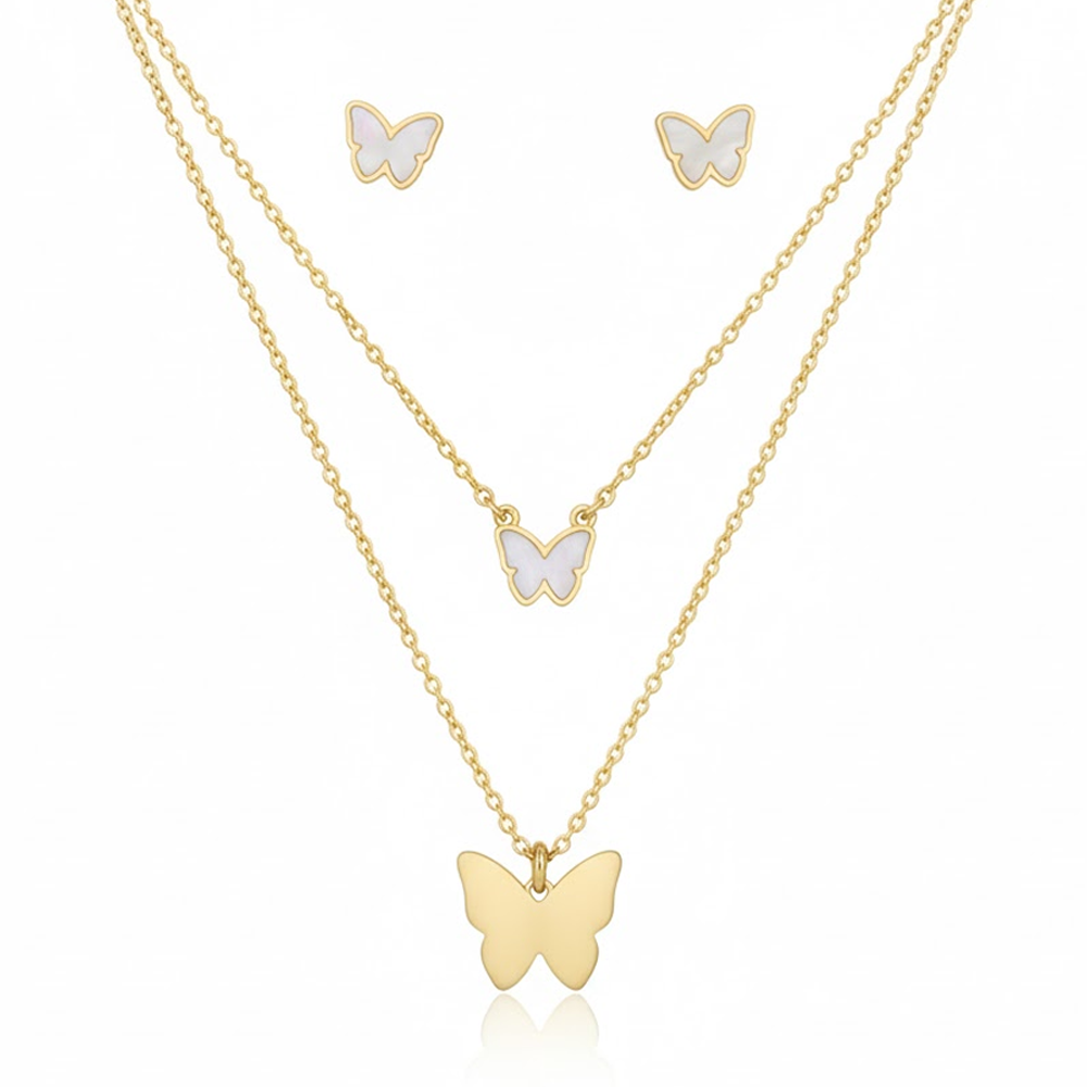 DKNY Set Zarcillos y Collar para Damas