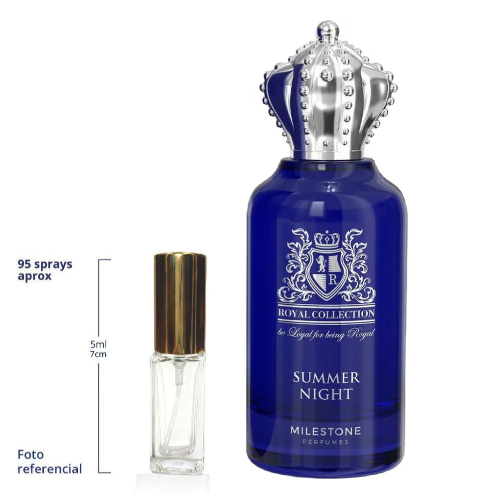 Milestone Royal Collection Summer Night Decant Travel Size Eau De Parfum Unisex
