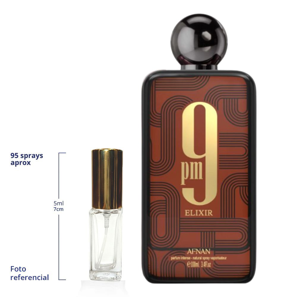 Afnan 9pm Elixir Decant Travel Size Eau De Parfum Unisex