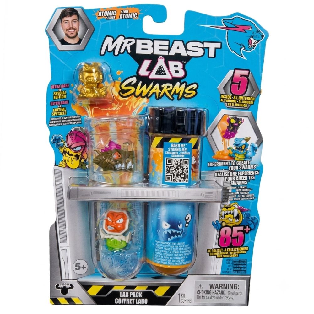 Mr Beast Lab Swarms Pack 5 Figuras Sorpresas 1Und 5+
