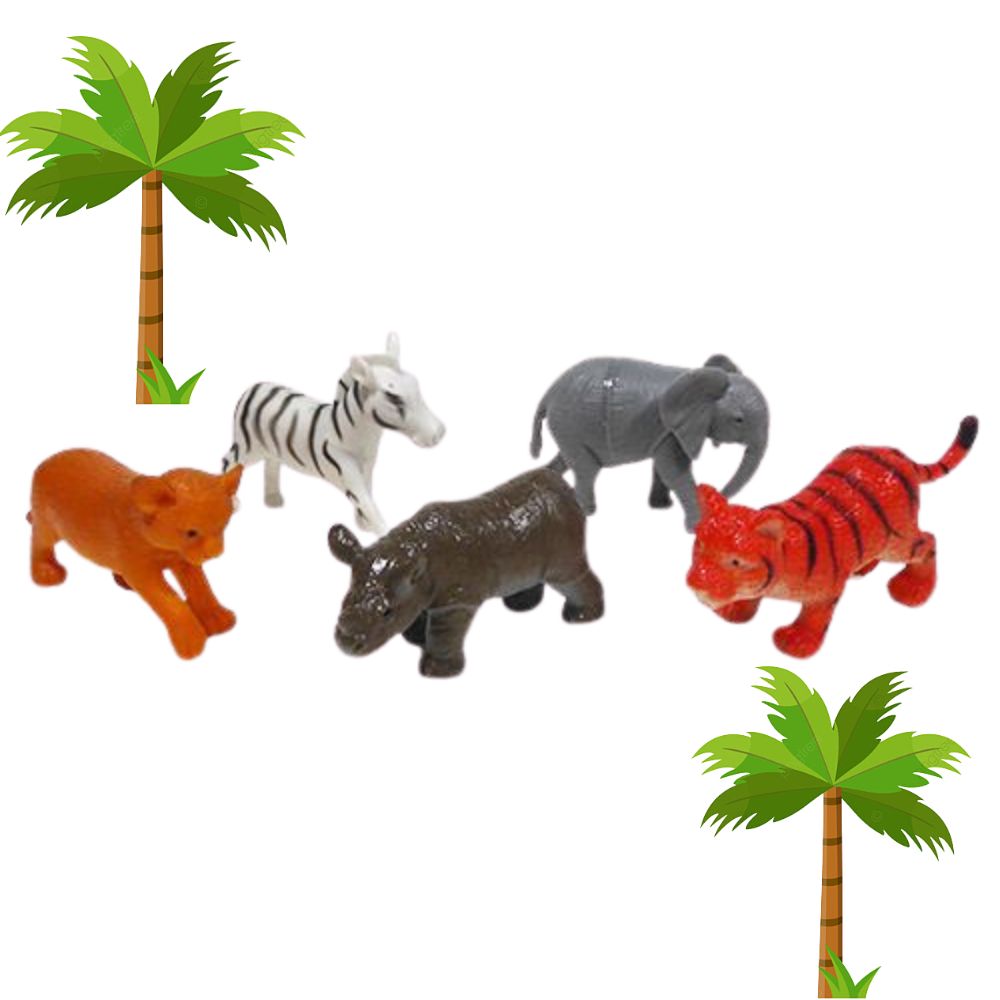 Nature World Animal Life Animales de la Selva 5und