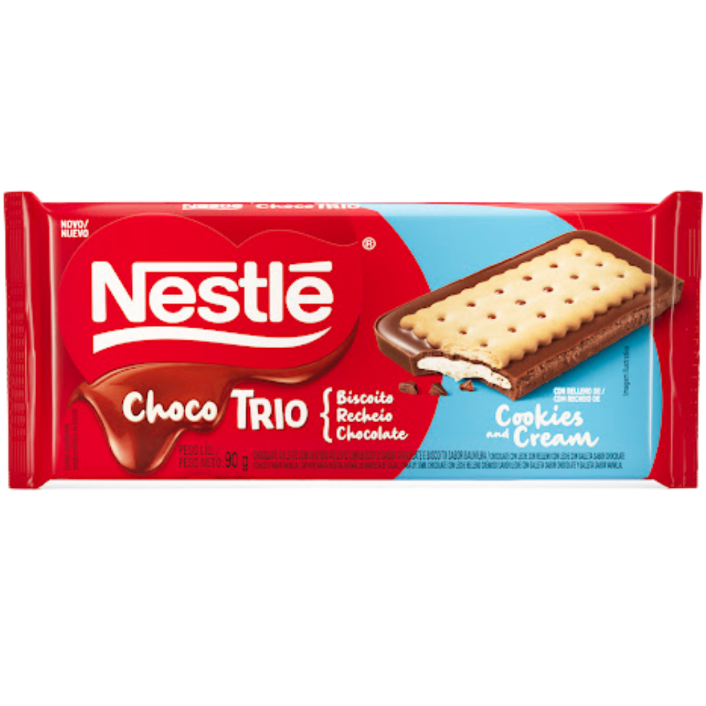 Nestle Chocolate Choco Trio Cookies and Cream 90gr