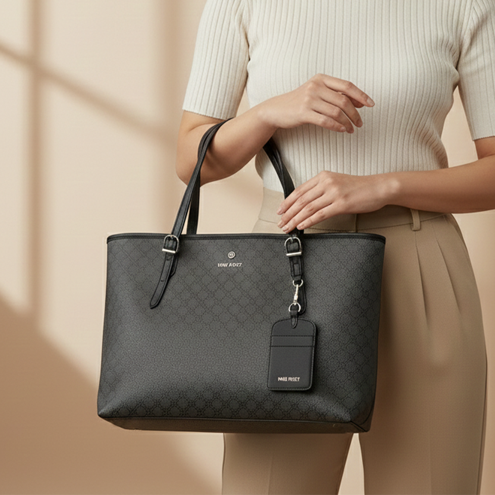 Nine West Cartera Billy Jet Black Logo