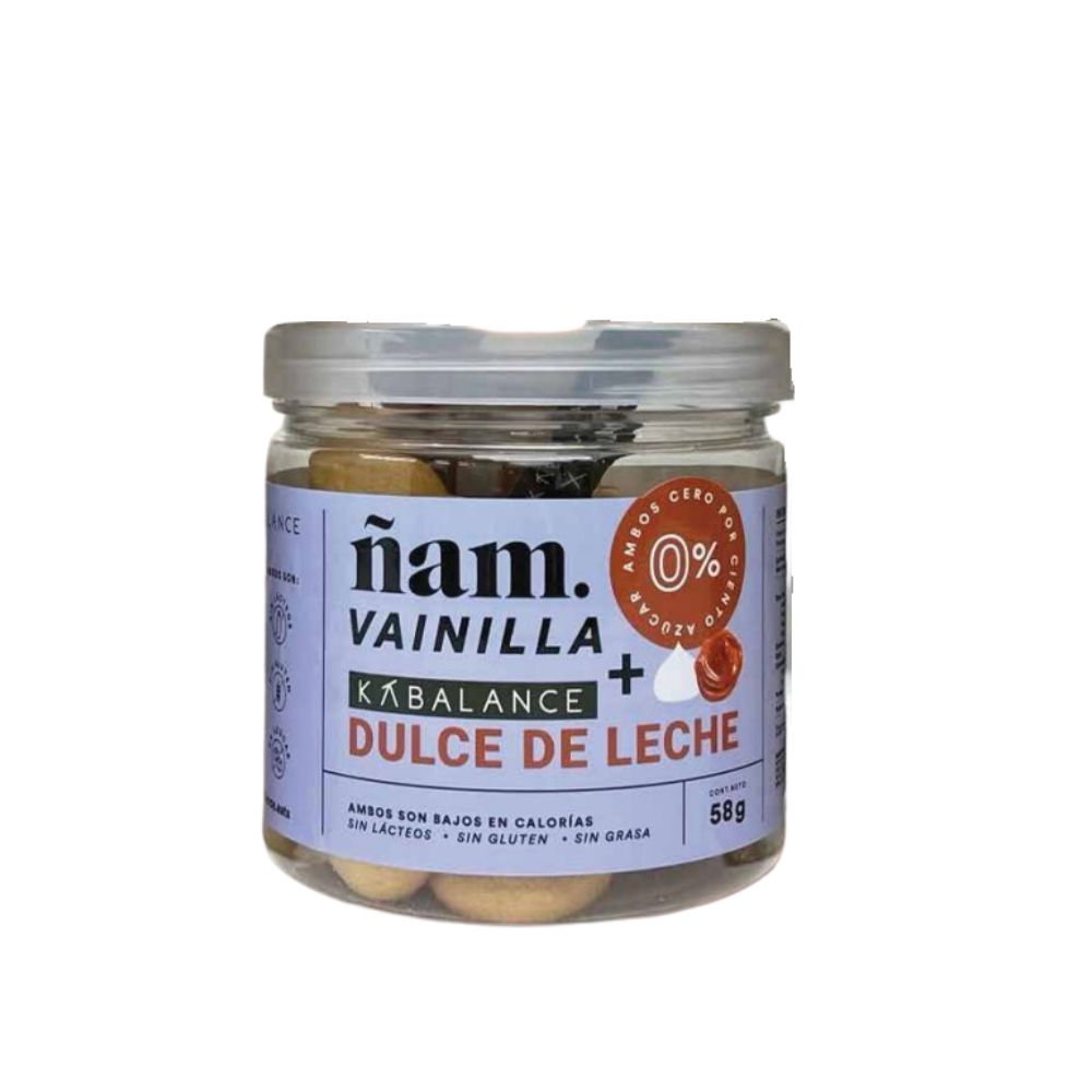 Ñam Suspiros Vainilla + Dulce de Leche Kabalance - 30 Suspiros Libre d