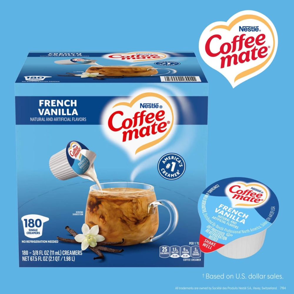 Nestle Coffee Mate French Vanilla Creamers 180Und