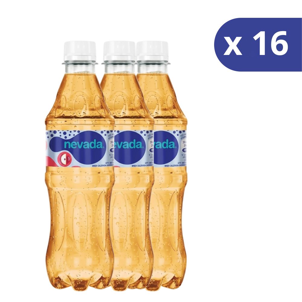 Nevada Agua Gasificada Manzana Pet 355ml 16 und