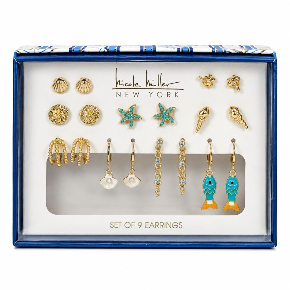 Nicole Miller Set de Zarcillos 9 Pares