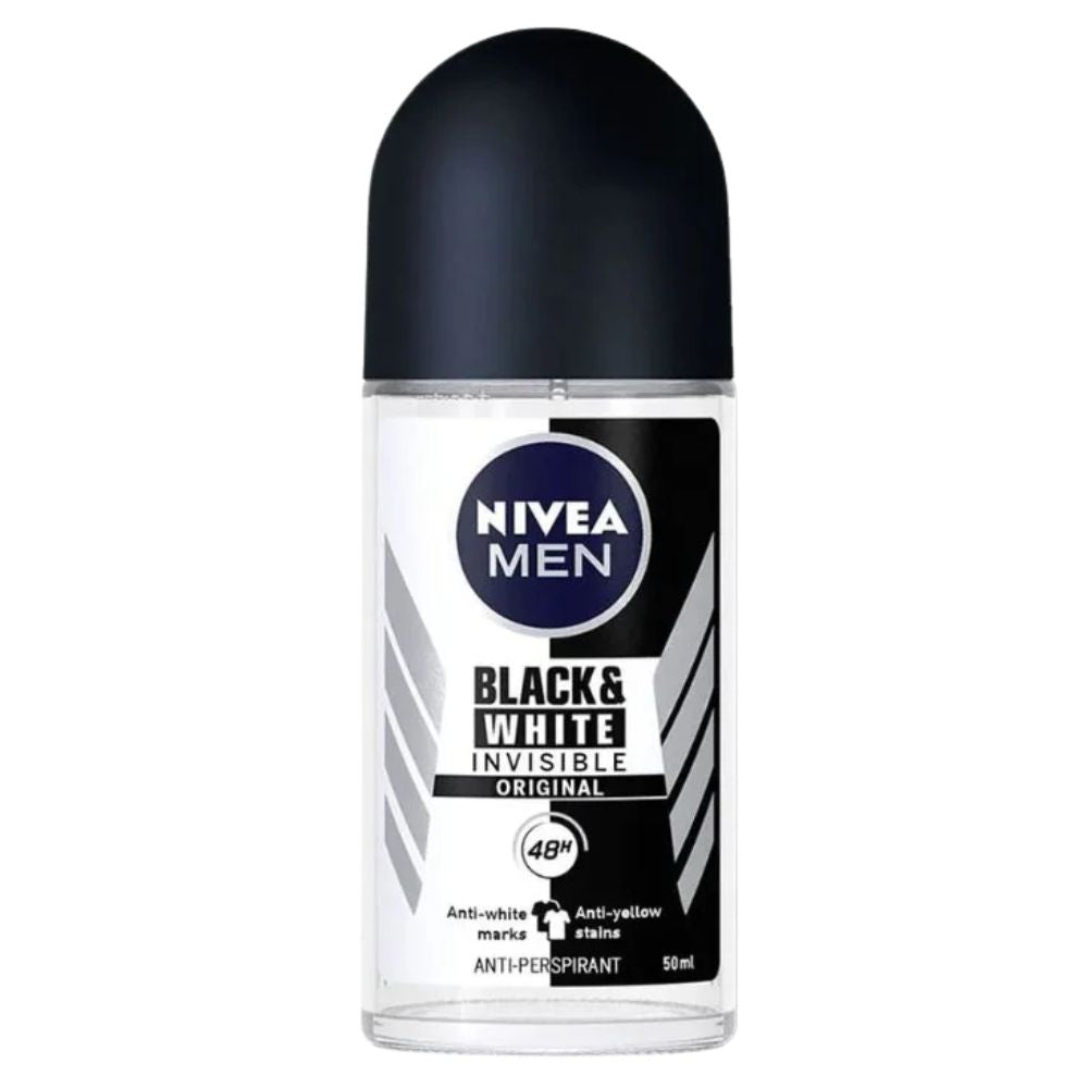Nivea Desodorante Men Roll On Antitranspirante B&W Invisible Ultimate Impact 50ml