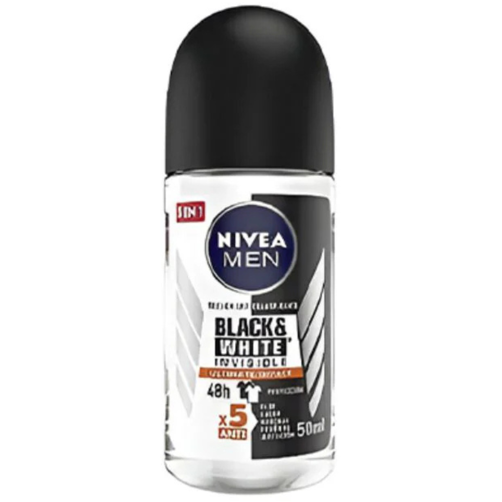 Nivea Desodorante Roll On Antitranspirante Invisible Black & White 50ml